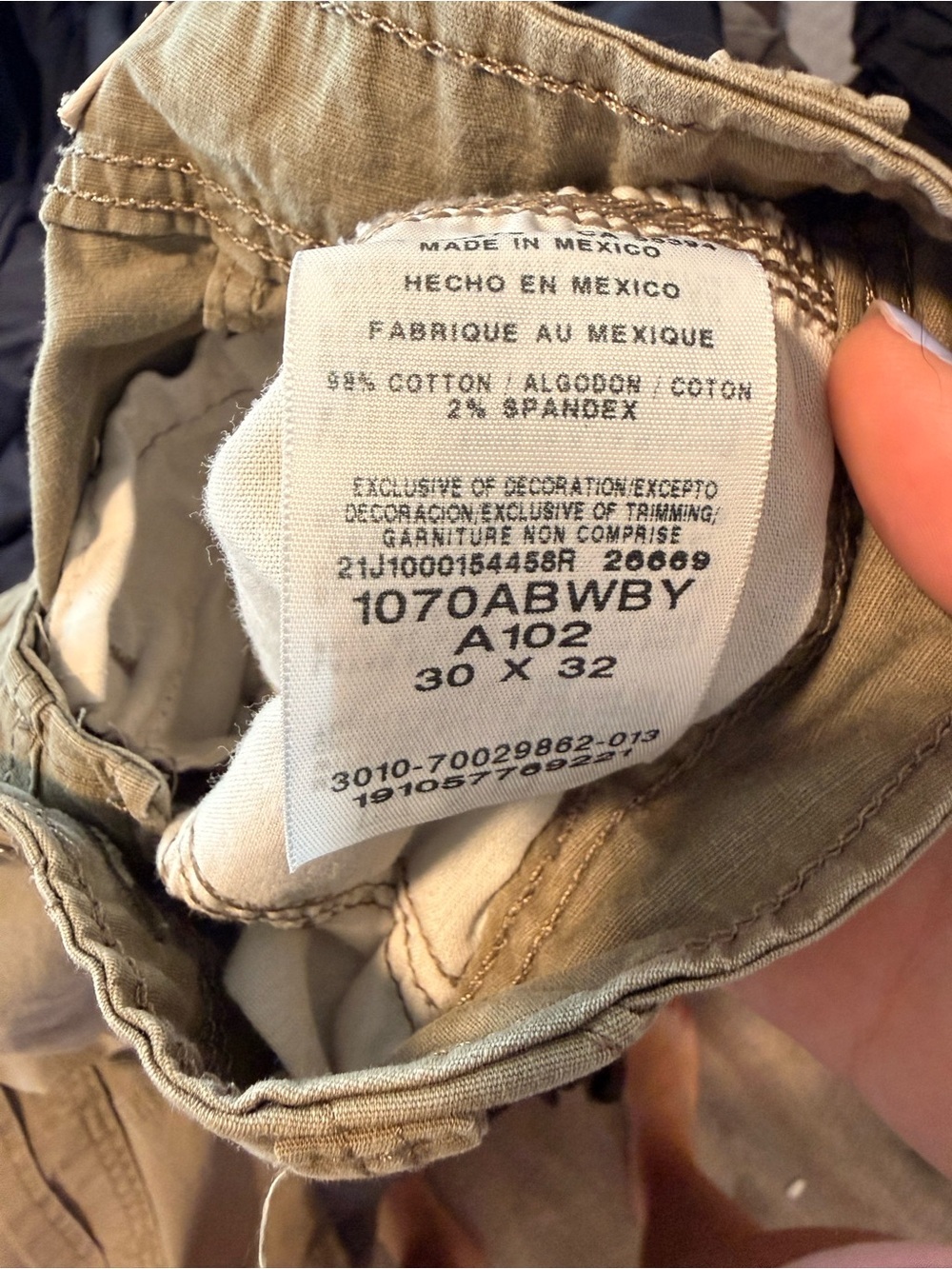 Wrangler Men's Dark Khaki Cargo Pants - Picture 4 of 4